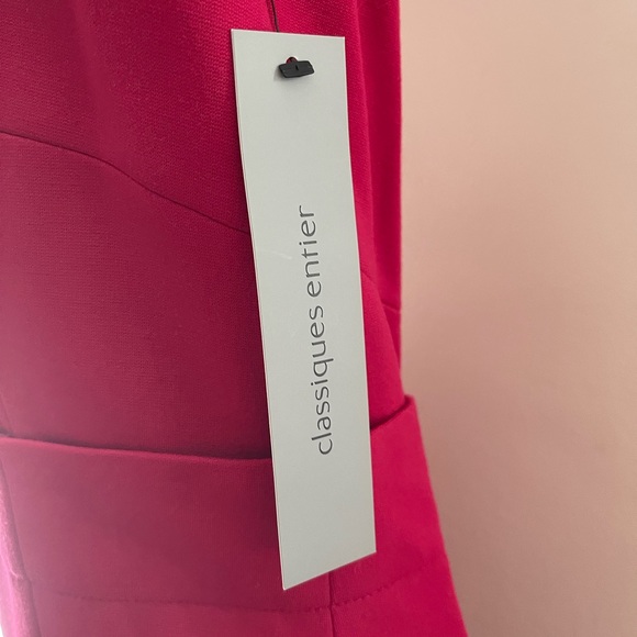 Classiques Entier Pink Two Way Back Zipper Dress NWT Size 4 - Picture 7 of 15